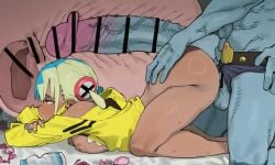 1boy 1boy1girl 1girls 2d animated areola areolae ass blonde_female blonde_hair blue_hair blue_nails blue_skin blush bottomless breasts breasts_out canari_(pokemon) canary_(pokemon) censor_bar censored censored_genitalia censored_penis censored_pussy colored condom cross_section dark-skinned_female dark_nipples dark_skin doggy_style facemask female filled_condom internal kairiky longer_than_10_seconds lonklink machamp male male_anthro/female_human male_pokemon/female_human mask moaning moaning_in_pleasure mp4 multicolored_hair nail_polish nintendo nipples on_bed open_mouth penetration penile penile_penetration penis penis_in_pussy pointless_condom pokémon_(species) pokemon pokemon_(species) pokemon_legends:_z-a pokephilia rinkegato rinkegato_(voice_actor) sex sex_from_behind sexual_intercourse shorter_than_30_seconds sound sound_effects thrusting tongue tongue_out twintails twitter twitter_link used_condom vaginal_penetration veiny_penis video voice_acted voice_actress womb x-ray yellow_hair yellow_nails