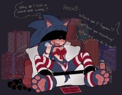 1boy afraid anal_beads bdsm blindfold blush bondage christmas christmas_present dildo dubious_consent femboy kidnapped lube meamyx nervous nervous_sweat nonconsensual oerba_yun_fang panties panting pawpads paws questionable_consent sex_toy sheath sonic_(series) sonic_the_hedgehog sonic_the_hedgehog_(series) spreader_bar steamy_breath