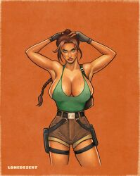 lara croft from tomb raider by lonedesert