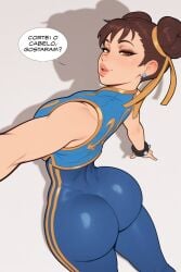 abs ai_generated ass big_ass big_breasts breasts capcom chun-li female mature_female milf street_fighter thick_thighs thong thunder_thighs waifuinvoker wide_hips