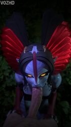 1boy 1girls 3d 3d_(artwork) 9:16 alien alien/human alien_girl alien_humanoid animated athletic_female avatar avatar:_fire_and_ash black_hair blowjob blue_skin deepthroat eye_contact fellatio female female_focus female_penetrated gag genitals hands_on_hips hi_res high_resolution highres huge_cock human human_penetrating humanoid humanoid_genitalia humanoid_penis kneeling kneeling_female kneeling_oral_position large_penis light-skinned_male longer_than_10_seconds looking_at_another looking_at_partner looking_at_penis looking_at_viewer male male/female male_penetrating male_penetrating_female moan na'vi nature nature_background nude opennsfwsp oral oral_penetration oral_sex outdoors outside outside_sex pov samzan_(modeler) sex shorter_than_30_seconds slurp sound sound_effects tagme tail varang varang_(avatar) vertical_video video vozhd xenophilia yellow_eyes