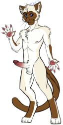 anthro erection feline leonardo_(mrchocolate) male male_only mammal mrchocolate nude penis solo