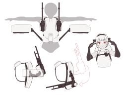 1girls android anthropomorphic arc_(arc_raiders) arc_raiders concept_art flat_chest gya_rb gynoid hair_ornament humanoid personification red_eyes robot robot_girl robot_humanoid thin_female twintails wasp_(arc_raiders) white_body white_hair white_skin