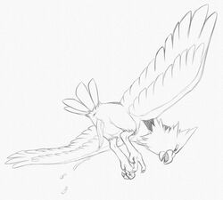 1boy 2015 anus avian beak bird cum doodle feathered_wings feathers feral flying looking_down male male_only monochrome nintendo onisuzume orgasm pencil_(artwork) penis pokemon rear_view simple_background sketch solo spearow spread_wings talons traditional_media_(artwork) video_games white_background wings yaroul