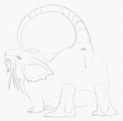 2015 all_fours anus female feral looking_back mammal monochrome nintendo open_mouth pencil_(artwork) pokémon_(species) pokemon pussy raised_tail rat raticate rear_view rodent simple_background sketch solo teeth traditional_media_(artwork) video_games white_background yaroul