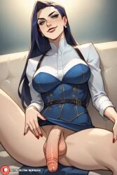 1futa ai_generated big_ass big_balls big_breasts big_butt big_penis caitlyn_kiramman curvy curvy_figure fit fit_futanari futa_only futanari game_character league_of_legends looking_at_viewer newgenai penis riot_games solo solo_focus solo_futa taker_pov uncensored veiny veiny_muscles veiny_penis voluptuous voluptuous_futanari