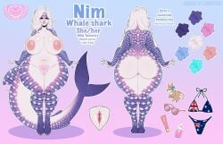 big_ass big_breasts breasts bubble_butt cleavage female fish huge_ass huge_breasts kiwipotato nipples pronouns shark thick_thighs wide_hips