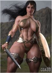 3d ass big_ass big_breasts breasts celebrity cga3d cosplay curvaceous curvy curvy_female curvy_figure dc dc_comics dua_lipa erotichris female female_only muscular muscular_female thick_thighs wonder_woman wonder_woman_(cosplay) wonder_woman_(series)