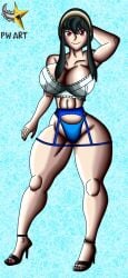 1girls 2025 big_breasts black_hair bra breasts female female_focus female_only heels high_heels lingerie milf pointer_warrior_xxx spy_x_family tagme thick thick_thighs thighs white_body white_skin yellow_hairband yor_briar yor_forger