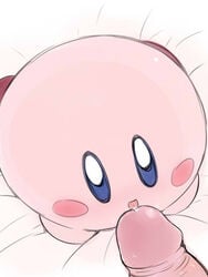 alien blush human interspecies kirby kirby_(series) licking male male_only multiple_males nintendo penis penis_lick pov solo_focus yaoi zeroslash