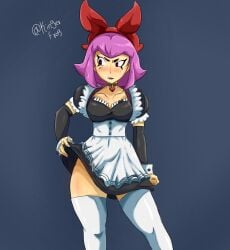 brawl_stars k-pop maid maid_uniform melodie_(brawl_stars)