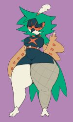 25circle big_breasts breasts decidueye female furry huge_breasts pokemon pokemon_(species) tagme thick_thighs wide_hips