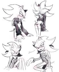 bikini crossdressing_male lingerie shadow_the_hedgehog sonic_(series) sonic_the_hedgehog_(series) suggestive_pose