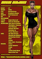 3d ai_generated basement_wrestling_league big_breasts black_lingerie blonde-haired_female blonde_hair breasts entropy entropy_(artist) female fit fit_female huge_breasts lingerie megan_carmody milf profile_picture
