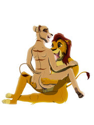 anthro anus ass breasts closed_eyes cum cum_in_pussy cum_inside darthmaul1999 disney feline female kenta licking lion lioness love male mammal nia_lion nipples original_character penetration penis pussy sex sitting straight the_lion_king tongue tongue_out vaginal_penetration