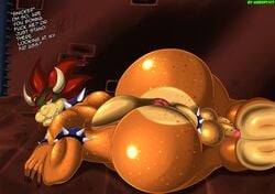 1boy 2015 5_fingers ass balls big_ass big_butt bowser butt claws cock_ring collar dialogue dilf father feet femboy girly hair hips horns huge_ass huge_butt humanoid_feet humanoid_hands indoors inviting koopa large_ass larger_male looking_at_viewer male male_only mario_(series) muscular nintendo nobody147 nude parent penis red_hair scalie sharp_teeth smile solo solo_focus spiked_cock_ring spiked_collar spikes tail testicles text thick thick_thighs thighs video_games wide_hips yellow_scales yellow_skin