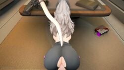 3d 3d_animation animated big_ass big_breasts cat_ears cat_tail facelesstrigger from_behind girls'_frontline girls'_frontline_2:_exilium heterochromia partially_clothed peritya_(girls'_frontline_2) sex tagme vaginal_penetration video wide_hips yoga_pants