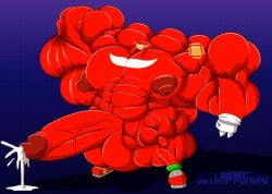 abs balls biceps cum cumming knuckles_the_echidna male muscles muscular muscular_arms muscular_legs muscular_male muscular_thighs outlaw_monkey_x pecs penis sonic_(series)