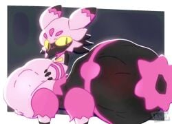 2025 2d_animation ambiguous_gender ambiguous_pred animated antennae_(anatomy) arachnid arachnid_taur arthropod arthropod_abdomen arthropod_abdomen_vore arthropod_taur belly big_belly black_body cami_gz colored digestion digestion_noises digital_media_(artwork) fully_inside fur hand_imprint imprint looking_at_viewer multiple_prey oral_vore pal_(species) palworld pink_antennae pink_body pink_fur pocketpair pupils quadruped rumbling_stomach short_playtime side_view signature simple_background slit_pupils soft_vore solo sound spider spider_taur standing stomach_bulge tagme tarantriss taur taur_pred video vore white_body yellow_eyes yellow_sclera