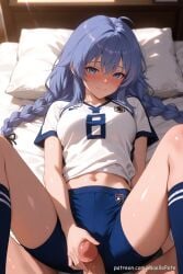 3d ai_generated anime armpits ass bed bedroom bedroom_sex blush blushing breast_grab breasts close_up cute cute_face erection eye_contact female flat_belly glossy_skin hentai hetero holding_legs indoors intimate legs legs_apart legs_up long_hair loving_gaze lying lying_on_back lying_on_bed maellepetite male male_pov medium_breasts missionary missionary_position moaning mushoku_tensei naked nipples nsfw nude nude_female oiled oiled_body oiled_skin on_back open_legs open_mouth penetration penis penis_in_pussy penis_out petite petite_body petite_female pillow pov pussy romantic roxy_migurdia sex shiny_skin skin_shine skinny slim slim_waist small_breasts soccer_uniform spread_legs thighs thrusting uncensored vaginal veiny_penis wet_skin