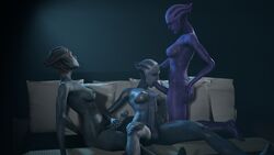 3d 3futas areolae aria_t'loak asari asari_futanari ass balls breasts curvy dark-skinned_futanari erect_nipples erection futa_on_futa futa_only futa_sans_pussy futa_with_futa futanari futanari_penetrated futanari_penetrating huge_penis intersex large_ass large_breasts liara_t'soni maggott-tron mass_effect nipples nude penis realistic samara source_filmmaker wide_hips