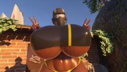 1girls 3d belyasnikov big_breasts breasts busty curvy curvy_figure democracy enormous_breasts female female_only freedom giant_breasts gigantic_breasts helldiver_(helldivers) helldivers huge_breasts hyper_breasts large_breasts mask masked masked_female massive_breasts peace_sign sweat sweatdrop underboob v voluptuous voluptuous_female wide_hips