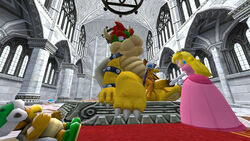 2boys 2girls 3d 3d_model bowser crossover female indoors jessen kabalmystic koopa koopalings male mario_(series) mobian mobian_(species) mobian_bat multiple_boys multiple_girls nintendo princess_peach rouge_the_bat rouge_the_bat_(kabalmystic) sega sonic_(series) sonic_adventure_2 sonic_the_hedgehog_(series) source_filmmaker