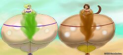 2026 2girls big_ass cowerkerduce fart female female_only gameoverse glitch_productions kit_(gameoverse) kit_bodega miss_information_(gameoverse)