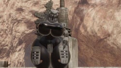 big_breasts breasts clothed clothing holding robot robot_girl spectre_(titanfall) standing thick_thighs thighs titanfall vrchat weapon