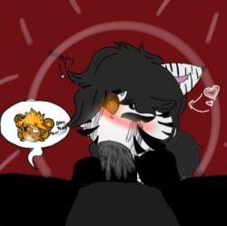 1boy 1girl furry jennifer_220 mr_stitchy_(piggy) penis zizzy_(piggy)