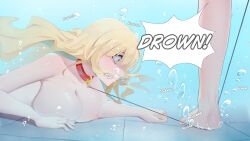 asphyxiation big_breasts birusaeika drowning gulping peril tagme underwater underwater_peril