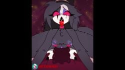 ahe_gao aheagao ahegao_face animated beak bird_girl devil dominant dominant_female hazbin_hotel helluva_boss make-up make_up makeup makeup_running octavia_(helluva_boss) on_top retzhuko_(artist) riding riding_cock tagme tongue tongue_out video watermark
