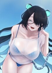 1girls bikini bikini_bottom bikini_top erina_makina female female_only light-skinned_female light_skin phase_connect sheer_clothing solo virtual_youtuber vtuber