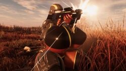 1girls belyasnikov big_breasts breasts busty crouching democracy enormous_breasts female female_only freedom giant_breasts gigantic_breasts helldiver_(helldivers) helldivers holding_gun holding_weapon huge_breasts hyper_breasts large_breasts mask masked masked_female massive_breasts plump_thighs shooting squatting stockings thick_thighs thighs thunder_thighs voluptuous voluptuous_female