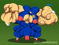 abs balls biceps male muscles muscular muscular_arms muscular_legs muscular_male muscular_thighs outlaw_monkey_x pecs penis sonic_(series) sonic_the_hedgehog
