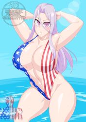 american_flag american_flag_bikini belly_button big_breasts big_thighs breasts female female_focus female_only fuuto_pi kamen_rider kamen_rider_w otokam1117 solo solo_female tagme thighs tokime tokusatsu usa_bikini voluptuous voluptuous_body voluptuous_female