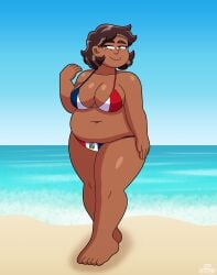 1girls 2026 5_fingers 5_toes bbw bbw_milf bbw_mom beach beach_background belly belly_button big_belly big_breasts bikini bikini_bottom bikini_top breasts brown_eyes brown_hair camila_noceda cartoon disney disney_channel dominican dominican_flag female female_only gp_spices latina latina_female latina_milf mature_female mature_woman milf ocean ocean_background sand smile smiling solo the_owl_house the_owl_house_(finale)