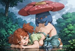 ai ai-created ai_art ai_assisted ai_generated beastiality breasts character_of_the_day female_human female_human/male_pokemon game_freak greymaker interspecies interspecies_sex male_pokemon male_pokemon/female_human medium_breasts naked_overalls nicolette_(pokemon) nintendo pokemon pokemon_(anime) pokemon_(creature) pokemon_(species) pokemon_anime pokemon_character pokemon_trainer pokephilia rough_sex sex sex_from_behind stable_diffusion vileplume