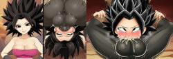 ai_generated caulifla deep_penetration deepthroat dragon_ball eyes_rolled_back headlock hilichurls_(species) huge_balls instant_loss leg_lock leg_lock_fellatio legs on_back oral oral_sex saliva veiny_balls worthless44