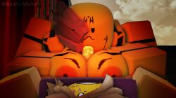 1boy 1girls 3d 4_arms badplusactor blowjob dominant_female haruta_shigemo jujutsu_shenanigans paizuri roblox roblox_game robloxian ryoumen_sukuna_(jujutsu_kaisen) submissive_male sucking_penis tagme