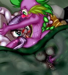 aged_up bed blanket blush covers crotchboobs dragon edit equine feral friendship_is_magic frist44 hair horse included internal mammal maud_pie maud_pie_(mlp) my_little_pony orgasm penis pony pussy pussy_juice spike_(mlp) story straight variant