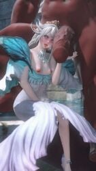 breasts dark_skin erection fairy final_fantasy_xiv nipples penis titania tongue_out uncensored