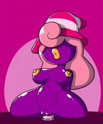 animated animated animated areola areolae big_breasts bouncing_breasts breasts dildo dildo_in_ass dildo_insertion dildo_riding ghost ghost_girl hair_over_eyes lewdydoodls lips lipstick mario_(series) nipples paper_mario paper_mario:_the_thousand-year_door pink_hair purple_body vivian_(paper_mario) witch_hat yellow_areola yellow_lipstick yellow_nipples