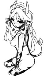 bigoldstinker breasts cow_girl cow_print cowbell female original_character