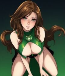 begging cleavage dc_comics green_lantern jessica_cruz