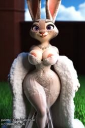 ai_generated big_breasts bimbo breasts bride bunny bunny_ears bunny_girl cleavage cleavage_cutout female furry giant_breasts gigantic_breasts hyper_breasts judy_hopps large_breasts lingerie rabbit seductive wedding_dress wedding_veil zootopia zootopia_2