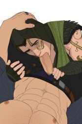 abs bara biceps big_penis blowjob erection gay gay_blowjob gay_sex johnny_cage male male/male male_nipples male_only manly mortal_kombat mortal_kombat_1_(2023) muscular_male netherrealm_studios nipples oral oral_sex pecs penis reptile_(mortal_kombat) sex syzoth