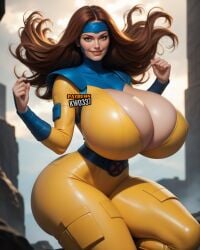 1girls ai_generated big_breasts bimbo brown_hair brunette dat_ass dumptruck_ass female_only hourglass_figure huge_breasts jean_grey kw0337 marvel marvel_comics red_hair solo solo_female tagme thick_thighs venus_body voluptuous voluptuous_female white_female wide_hips x-men