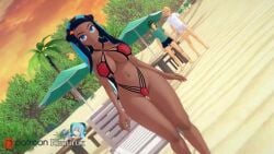 1girls 2boys 3d anal anal_sex animated ass balls barefoot beach beach_sex big_ass big_breasts big_penis bikini black_hair blue_eyes blue_hair bouncing_breasts cowgirl_double_penetration cowgirl_position cum cum_in_ass cum_in_pussy cum_inside cumming_while_penetrating dark-skinned_female dark_skin double_penetration earrings feet fellatio female female_on_top female_penetrated green_hair gym_leader handjob hoop_earrings human human_only interracial koikatsu light-skinned_male light_skin long_hair longer_than_one_minute male male/female male_penetrating_female mmf_threesome nessa_(pokemon) nipples oral oral_sex penis pokemon pokemon_ss reverse_cowgirl_position rimurux self_upload sex sound spitroast straddling tagme threesome two_tone_hair upright_spitroast vaginal vaginal_penetration vaginal_sex video