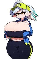 ai_generated bursting_breasts gigantic_breasts hyper_breasts lubbasdump marie_(splatoon) massive_breasts splatoon thick_thighs voluptuous wide_hips